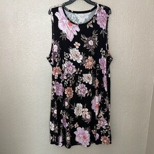 Women’s Plus Size Maurice’s 24/7 Dress, 3X, Black Floral